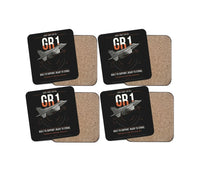 Thumbnail for SEPECAT Jaguar GR1 design on black 4 pieces set coaster