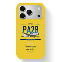 Thumbnail for Piper PA-28-181 Archer LX design on yellow magsafe iphone case, for iPhone 17 Pro