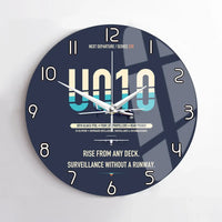 Thumbnail for Airbus U010 Aliaca VTOL design on navy blue no frame wall clock