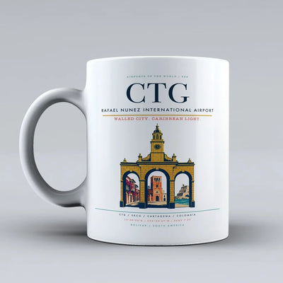 Rafael Nunez International Airport CTG Mug - White