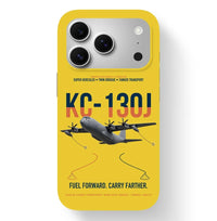 Thumbnail for KC-130J SUPER HERCULES design on yellow magsafe iphone case, for iPhone 17 Pro