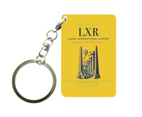 Thumbnail for Luxor International Airport LXR Key Chain design on yellow key chain