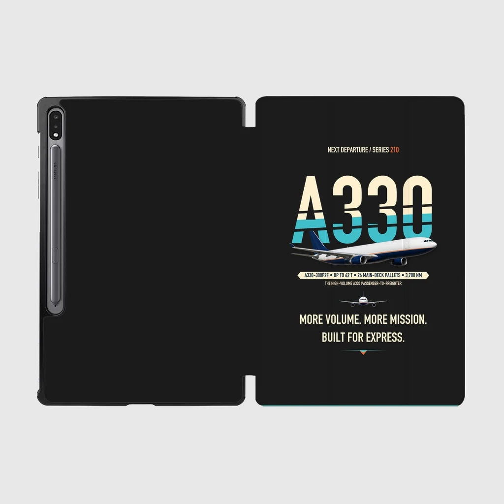 Airbus A330-300P2F design on black samsung tablet tablet case