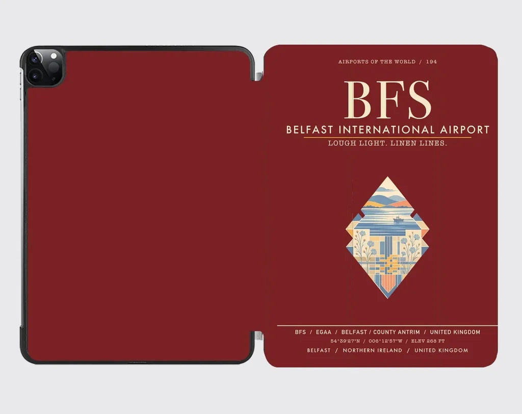 Belfast International Airport BFS - Dark Red
