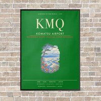 Thumbnail for Komatsu Airport KMQ - Canvas Framed - Green
