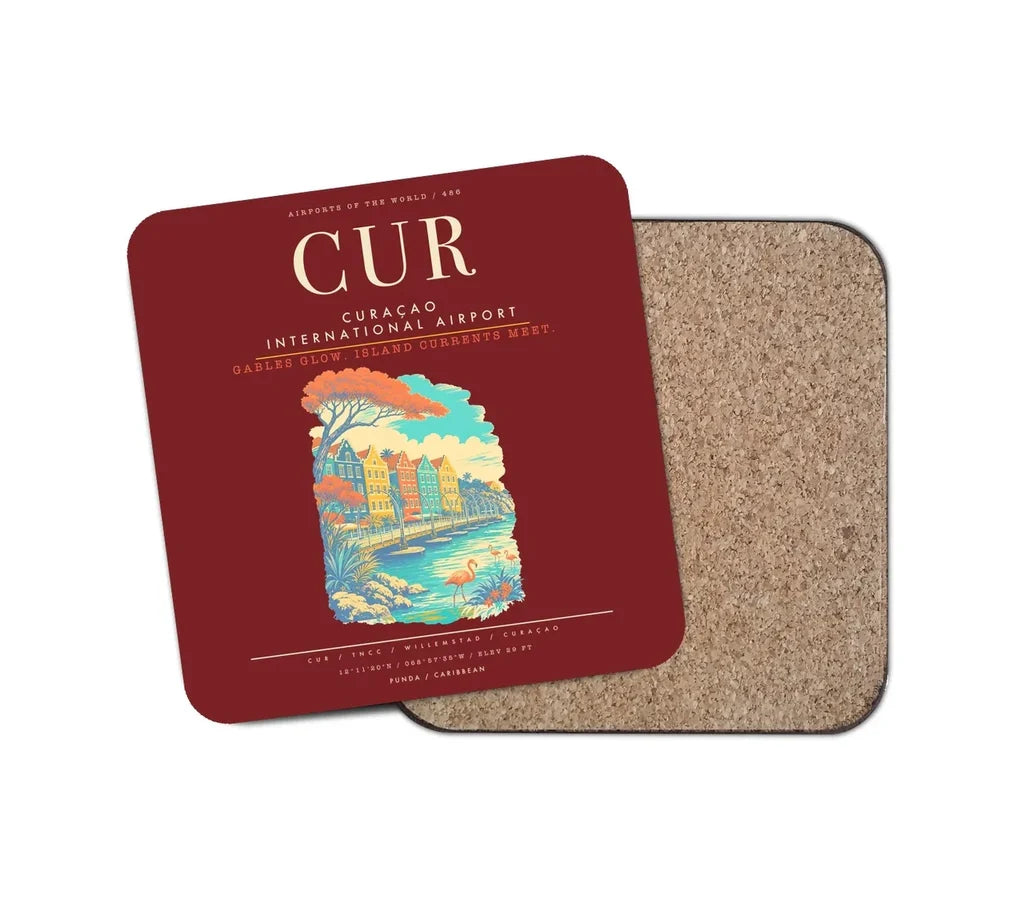 Curacao International Airport CUR - Dark Red