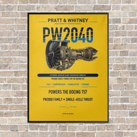 Thumbnail for PW2040 vertical canvas print - framed - yellow background