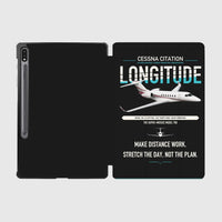 Thumbnail for Cessna Citation Longitude design on black samsung tablet tablet case