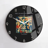 Thumbnail for VINTAGE G4087 - The Champagne Service - Designed Wall Clocks design on black no-frame