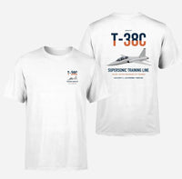 Thumbnail for T-38C Talon design on white double-side t-shirt, double-side print