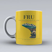 Thumbnail for International Airport FRU — Bishkek Mug design on yellow manas