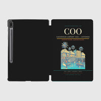 Thumbnail for Cadjehoun Airport (COO) design on black samsung tablet tablet case