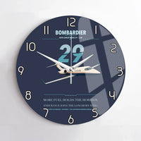 Thumbnail for Bombardier Learjet 29 design on navy blue no frame wall clock