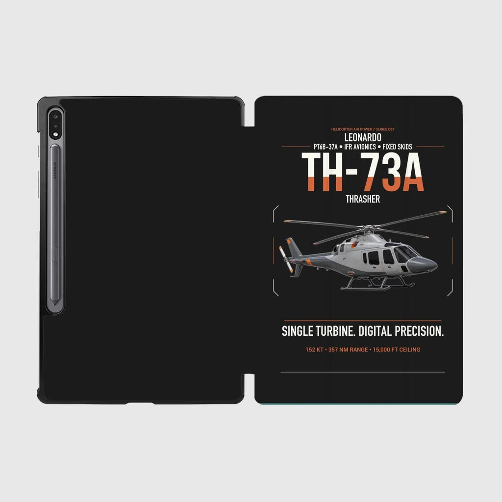 Leonardo TH-73A Thrasher design on black samsung tablet tablet case