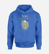 Thumbnail for Dr. Babasaheb Ambedkar International Airport (NAG) design on blue hoodie single-side print
