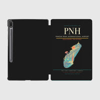 Thumbnail for Phnom Penh International Airport (PNH) design on black samsung tablet tablet case