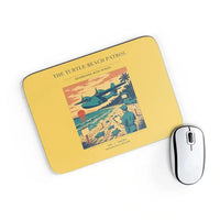 Thumbnail for VINTAGE G4443 - The Turtle Beach Patrol - Designed Mouse Pads design on yellow rectangle