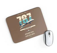 Thumbnail for Boeing 787-8 Dreamliner design on brown rectangle mouse pad