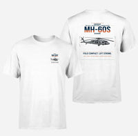 Thumbnail for Sikorsky MH-60S Seahawk design on white t-shirt, double-side print