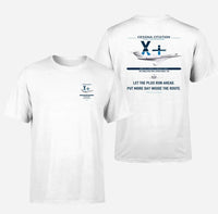 Thumbnail for Cessna Citation X+ design on white double-side t-shirt, double-side print