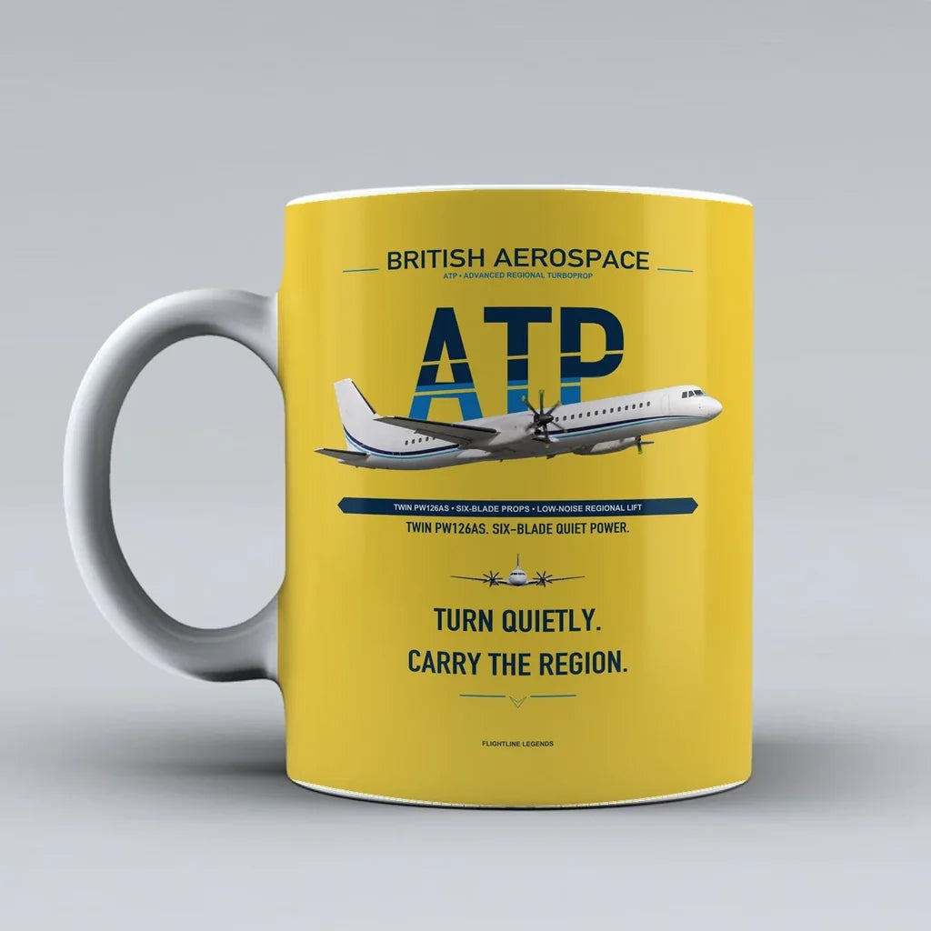 Aerospace ATP Mug design on yellow british