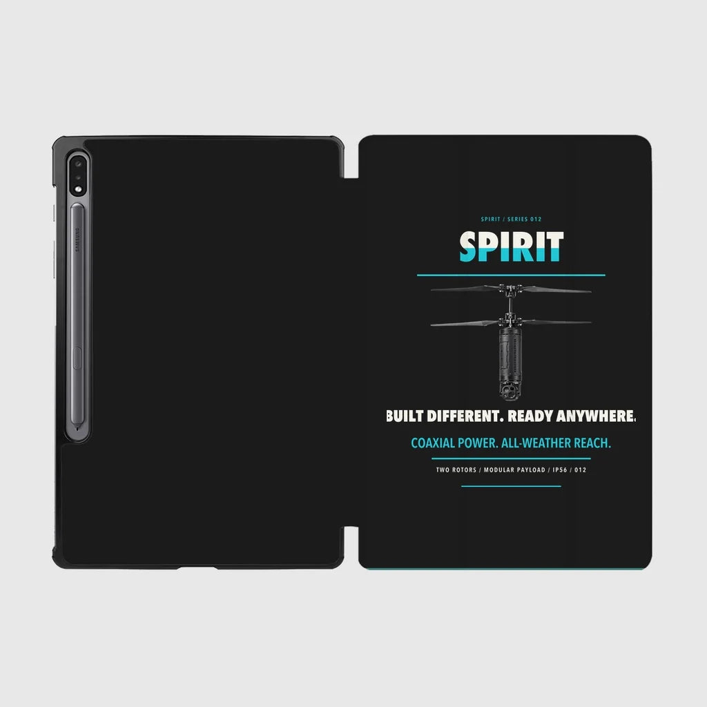 Ascent AeroSystems Spirit design on black samsung tablet tablet case