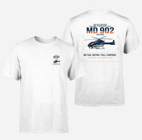 Thumbnail for MD Helicopters MD 902 Explorer design on white t-shirt, double-side print