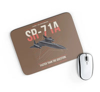 Thumbnail for SR-71A Blackbird design on brown rectangle mouse pad