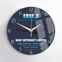 Thumbnail for AgEagle eBee X design on navy blue no frame wall clock
