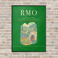 Thumbnail for Chisinau Eugen Doga International Airport RMO - Canvas Framed - Green