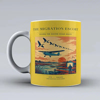 Thumbnail for VINTAGE G4448 - The Migration Escort - Ceramic Mug design on yellow