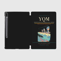 Thumbnail for Greater Moncton International Airport (YQM) design on black samsung tablet tablet case
