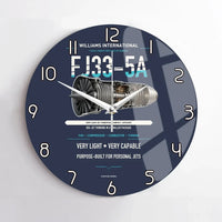 Thumbnail for FJ33-5A design on navy blue no frame wall clock