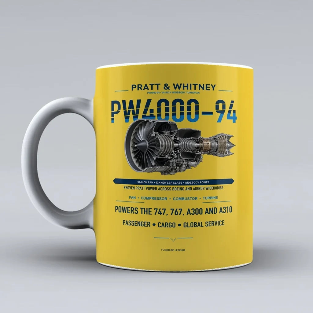 Mug design on yellow pw4000 94