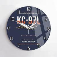 Thumbnail for KC-97L STRATOFREIGHTER design on navy blue no frame wall clock