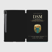 Thumbnail for Des Moines International Airport (DSM) design on black samsung tablet tablet case