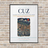 Thumbnail for Alejandro Velasco Astete International Airport CUZ - Canvas Framed - White