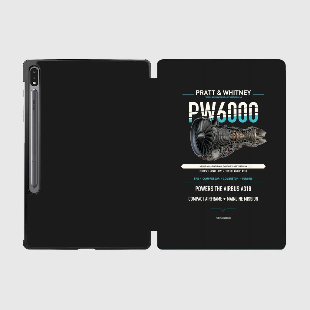 PW6000 design on black samsung tablet tablet case