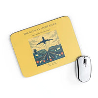 Thumbnail for VINTAGE G4303 - The Runway Light River - Designed Mouse Pads design on yellow rectangle