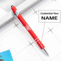 Thumbnail for Amazing Airbus A380 touch pen - red with name