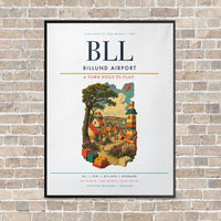Thumbnail for Billund Airport BLL - Canvas Framed - White