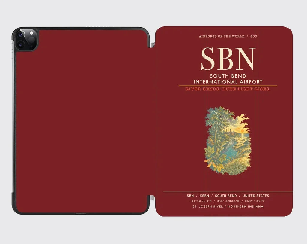 South Bend International Airport SBN - Dark Red