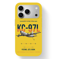 Thumbnail for KC-97L STRATOFREIGHTER design on yellow magsafe iphone case, for iPhone 17 Pro