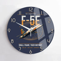 Thumbnail for F-5E Tiger II design on navy blue no frame wall clock