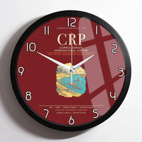 Thumbnail for Corpus Christi International Airport CRP Wall-Clock Framed - Dark Red