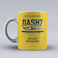 Thumbnail for Havilland Canada DHC-7-102 Dash 7 Mug design on yellow de