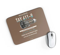 Thumbnail for TAY 611-8 design on brown rectangle mouse pad