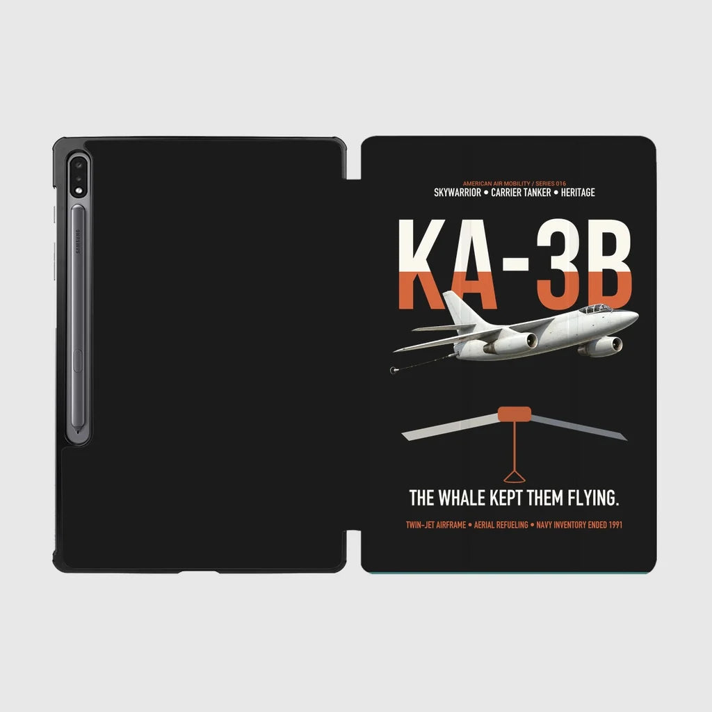 KA-3B Skywarrior design on black samsung tablet tablet case