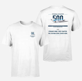 Double-Side Printing — Cessna Citation 500 - Citation I Double-Side T-Shirt