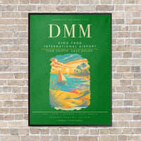 Thumbnail for King Fahd International Airport DMM - Canvas Framed - Green